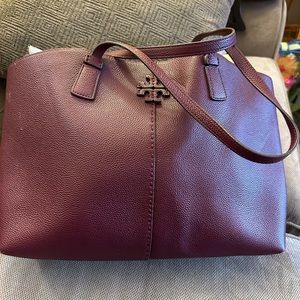 Tory Butch McGraw Tote in Claret